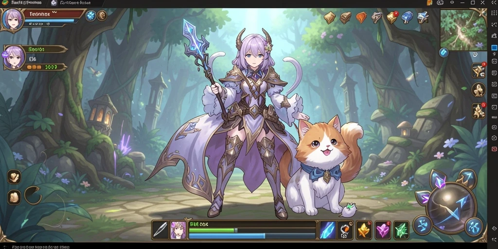 Screenshot dari mode permainan yang sedang berlangsung.