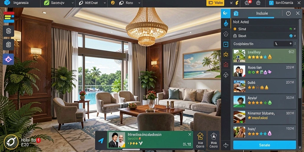 Screenshot mode multiplayer yang menampilkan interaksi antar pemain.